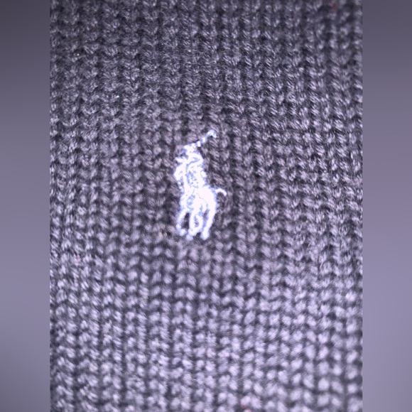 Polo Ralph Lauren Knit Navy Blue Half-Zip Sweater Pullover Top 18m Preppy Pony - Picture 5 of 7